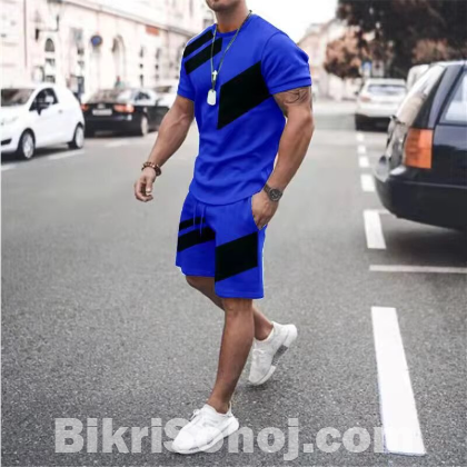 Combo Half T-Shirt And 3 Quarter Pants For Man